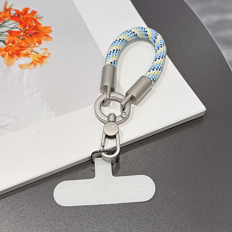 New Fashionable Phone Clip Lanyard Wristband Durable and Sturdy Bag Camera Cord Anti-Loss Unisex Wrist Lanyard Short Phone Chain New Fashionable Rotating One-Piece Clasp Finger Ring Lanyard P