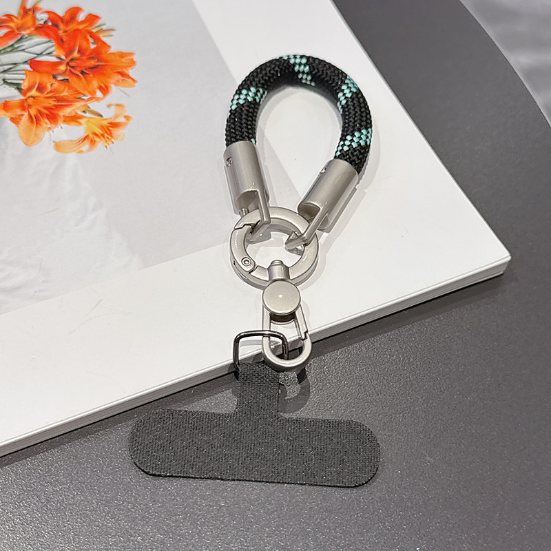 New Fashionable Phone Clip Lanyard Wristband Durable and Sturdy Bag Camera Cord Anti-Loss Unisex Wrist Lanyard Short Phone Chain New Fashionable Rotating One-Piece Clasp Finger Ring Lanyard P