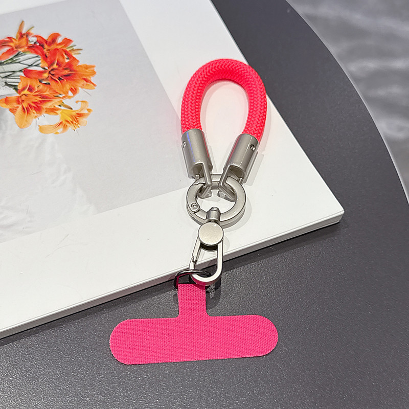 New Fashionable Phone Clip Lanyard Wristband Durable and Sturdy Bag Camera Cord Anti-Loss Unisex Wrist Lanyard Short Phone Chain New Fashionable Rotating One-Piece Clasp Finger Ring Lanyard