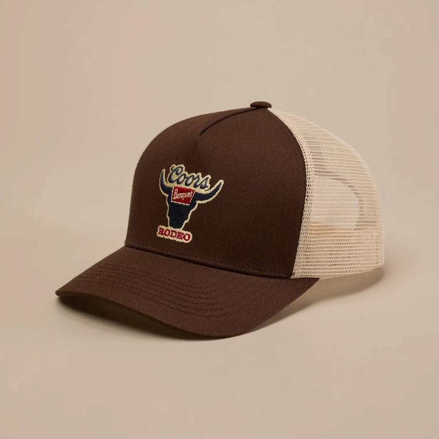 Lucky Brand Coors Rodeo Bull Hat in Brown