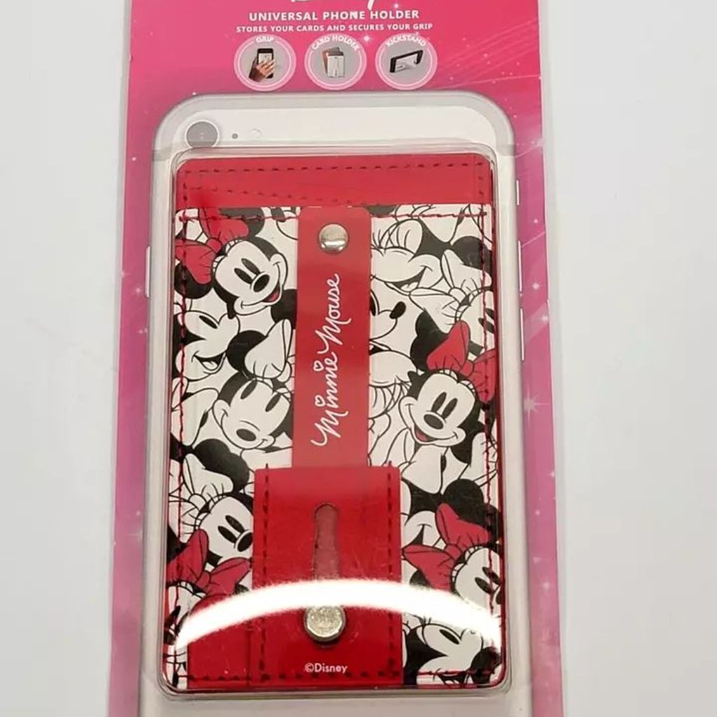Disney Cell Phones & Accessories | Disney Licensed Minnie Mouse Red Universal Phone Wallet Grip Kickstand New Nwt | Color: Red/White | Size: Os