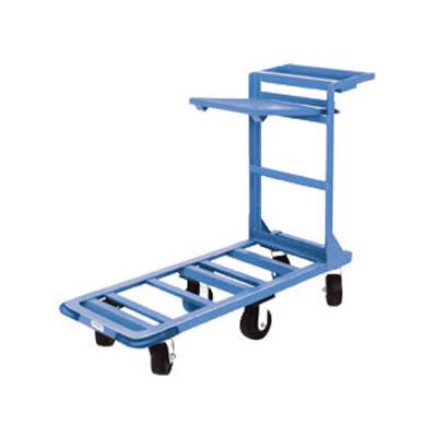 Winholt 550HD/SX 18" x 51" Heavy Duty Utility Cart with Heavy Duty Rubber Wheels, Tool Tray, and Shelf - 700 lb. Capacity