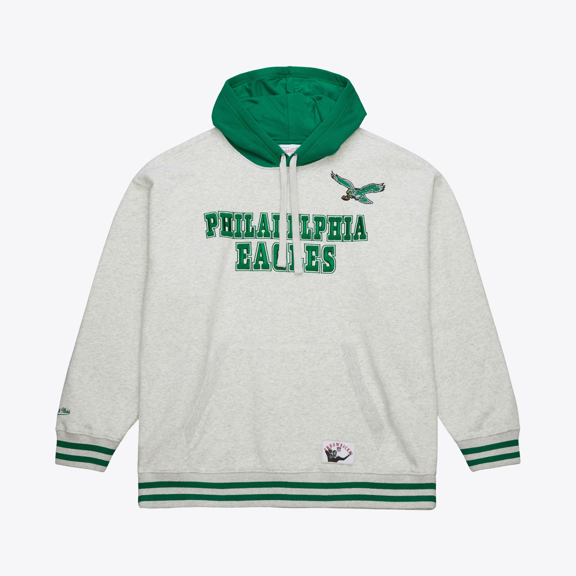 Philadelphia Eagles Mitchell & Ness Vintage Logo Off Season Hoodie – Herren Image