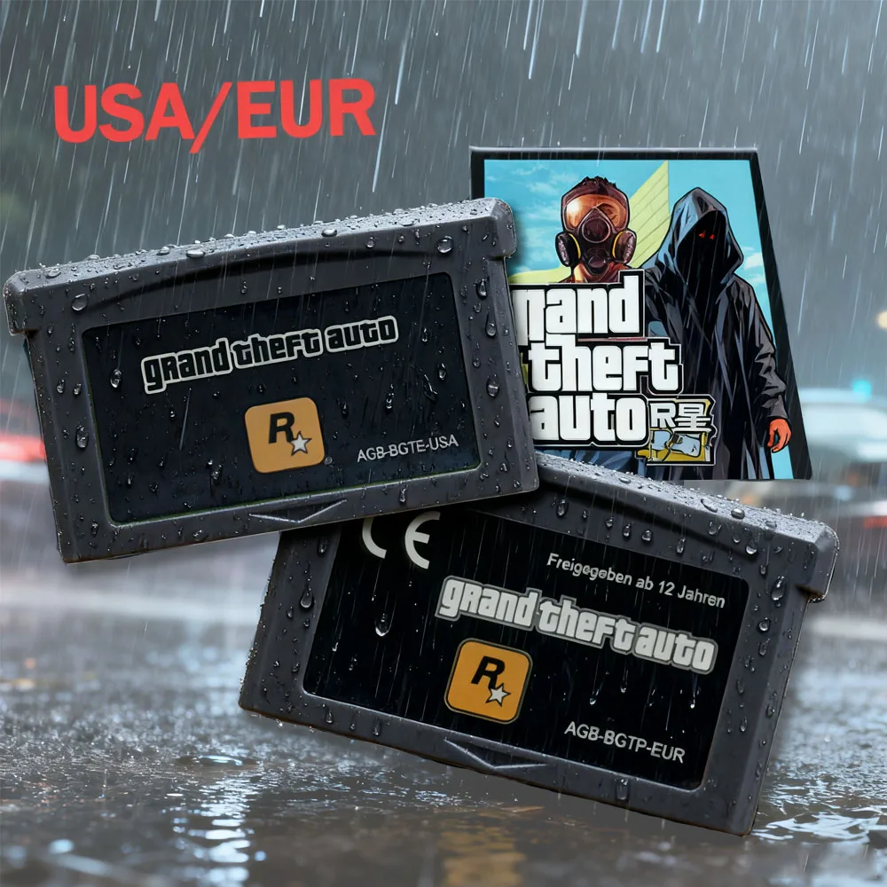 Cartouche de jeu GBA chaude carte de Console de jeu vidéo 32 bits Grand Theft Auto Advance jeu GBA jeu vidéo 32 bits
