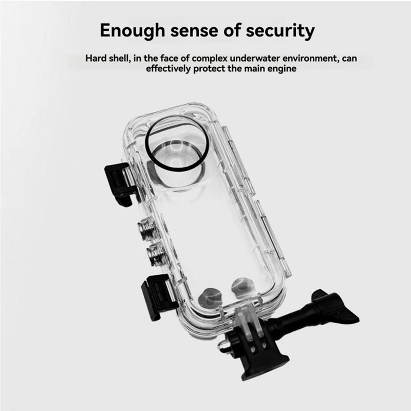 Neue-Unsichtbare Fall Für Insta360 X4 Wasserdichte Gehäuse Abdeckung Für Insta 360X4 Kamera Fall Unterwasser 60M Dive zubehör Image