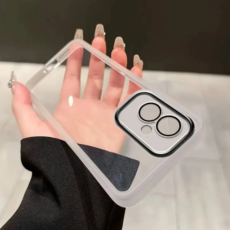 Transparente Telefon Soft Case Für Motorola Moto G35 5G G14 G24 G04 E14 G34 G32 G54 G85 G84 G75 G15 G05 Kamera Objektiv Schutz Abdeckung Image