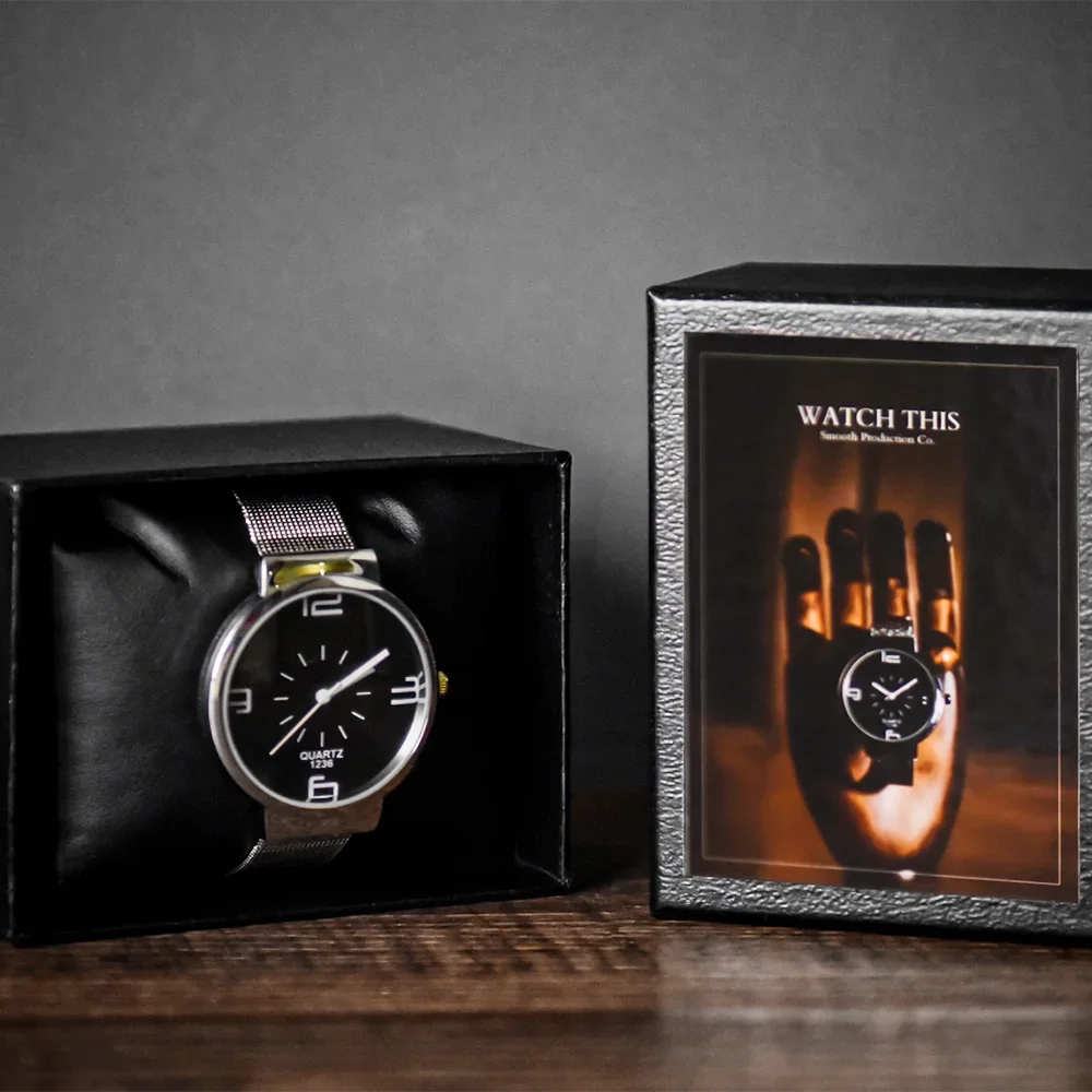 Beobachten Sie dieses (Karten- und Uhrenset) Zaubertricks-Kartenwechsel, um Nahaufnahmen zu beobachten, Straßenillusion, Gimmick, Mentalismus, Puzzle-Spielzeug, Magia-Karte Image