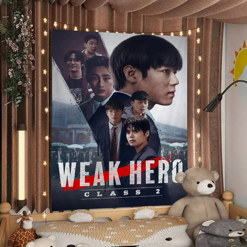 Koreanische TV-Serie W-Weak Hero Klasse 1, 2, bedruckter großer Wandteppich, indischer Buddha, Wanddekoration, Hexerei, böhmisches Dekor Image