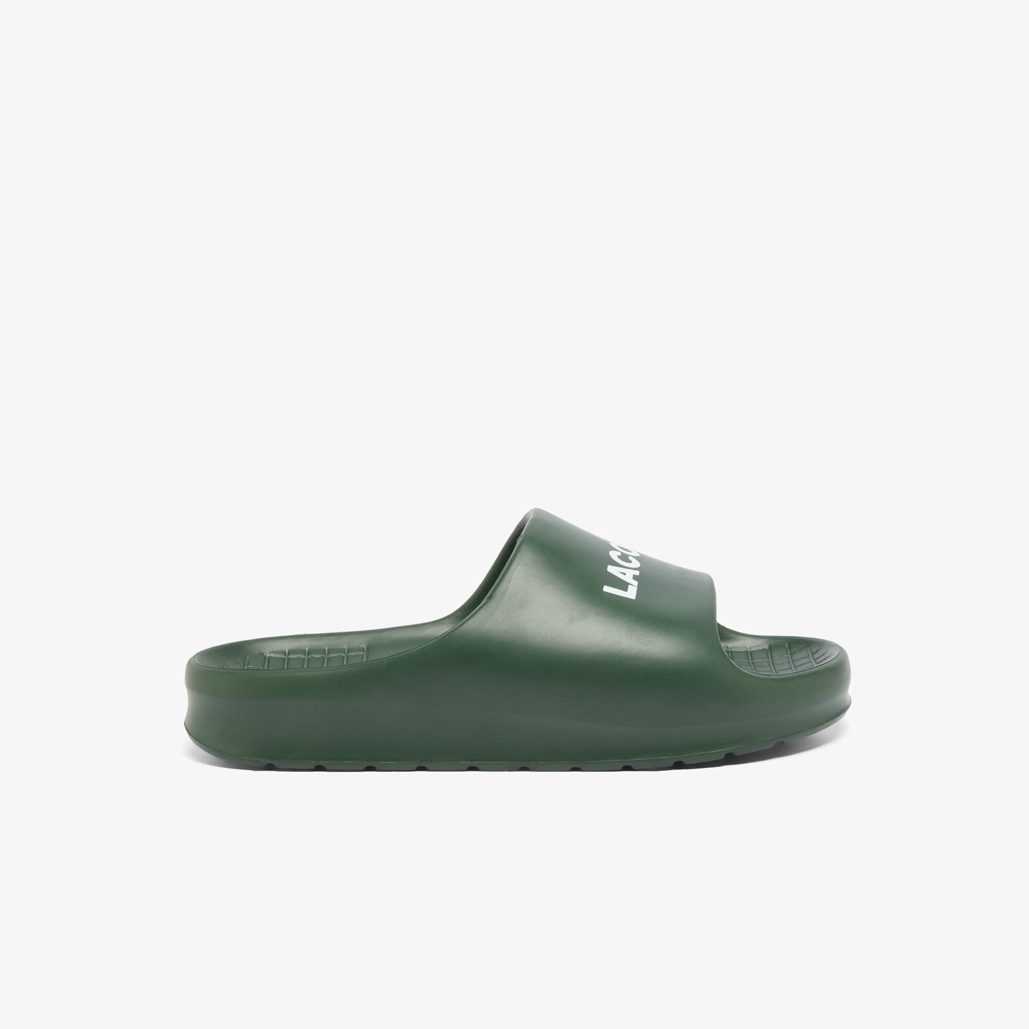 Lacoste Mens Serve Slide 1.0 Sliders in Green - Size UK 11 | Lacoste Sale | Discount Designer Brands