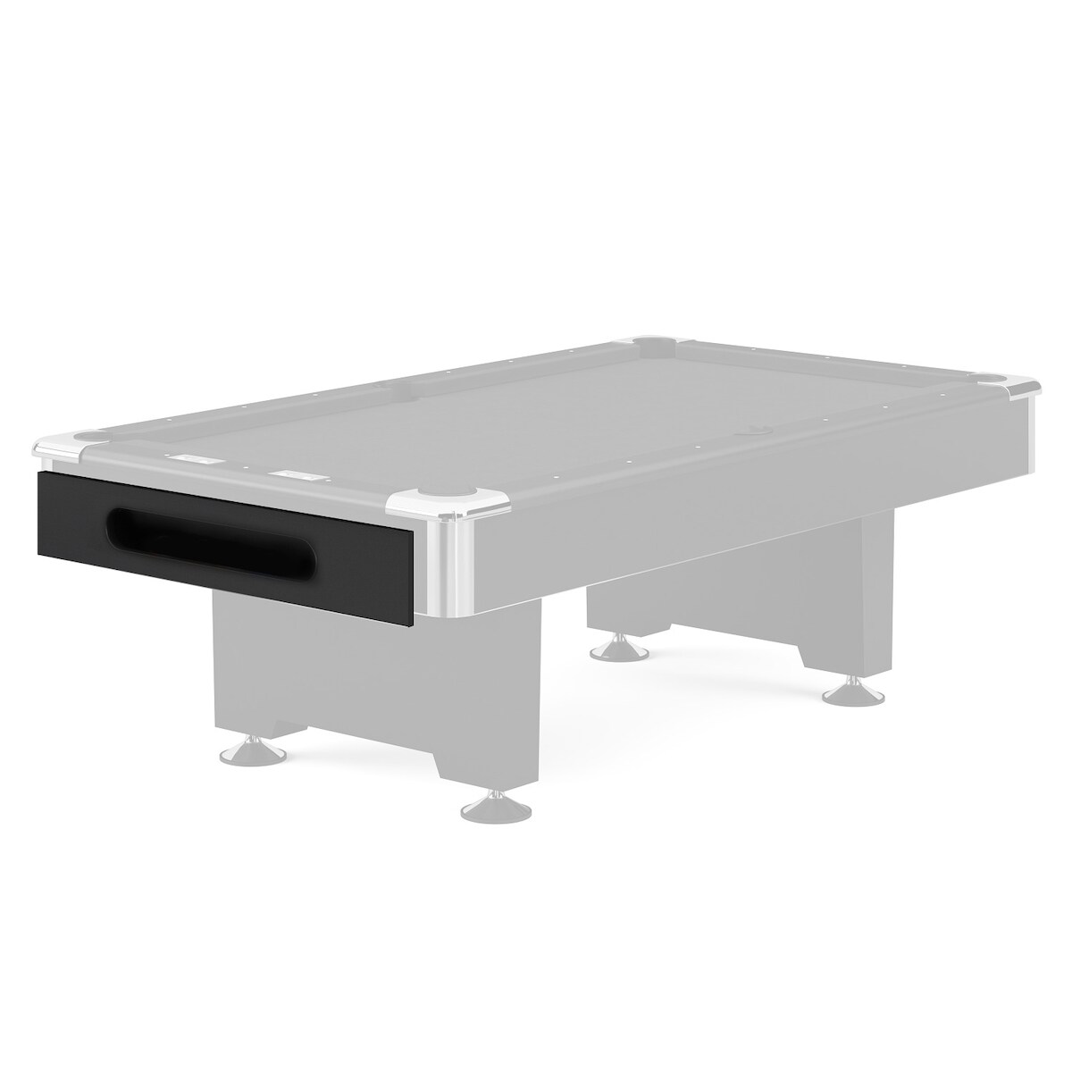 Automaten Hoffmann Seitenblende "Club Pro III", 8 ft, Schmalseite mit Ballentnahme, Schwarz Image