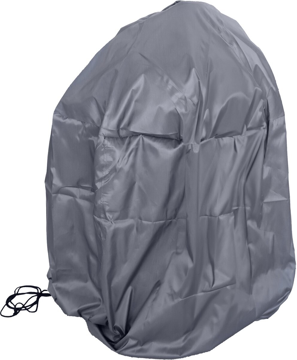 WDMT Wasserdichte runde Grillabdeckung – Ø93 x 90 cm – Robuste BBQ-Schutzhülle aus wetterfestem Polyester – UV-beständig – Anthrazit Image