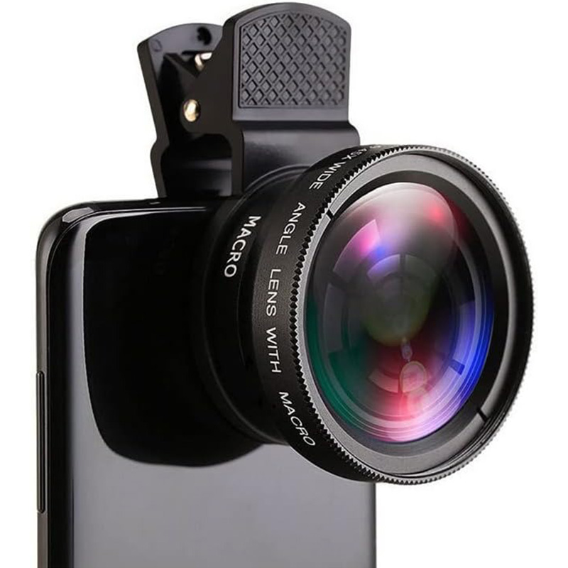 Professional Wide Angle Macro Lens For Smartphone Super Wide Angle Macro Lens For IPhone Android red