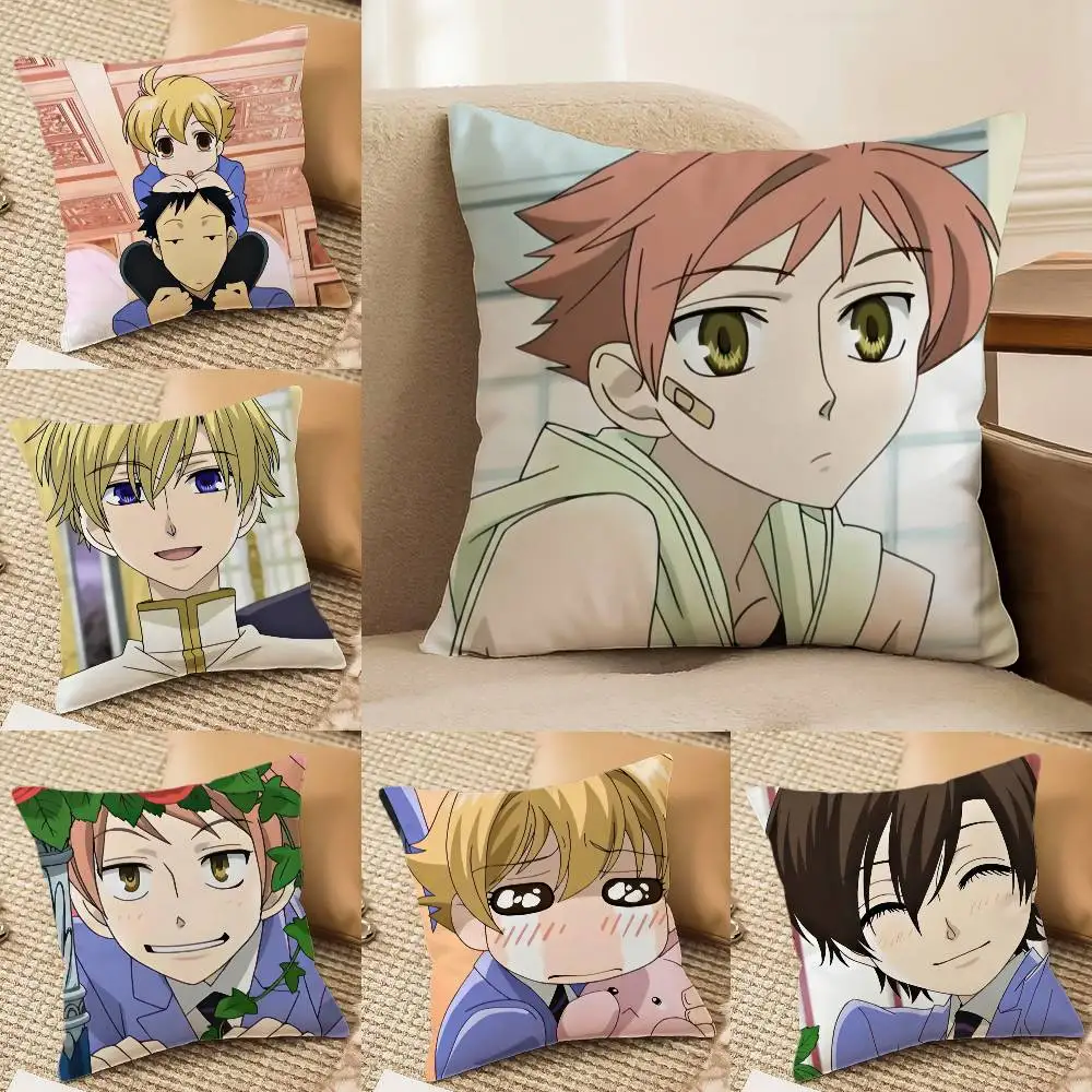 Ouran High School H-Host Club Kissenbezug, Anti-Dustmite, unsichtbarer Reißverschluss, Schlafsofa
