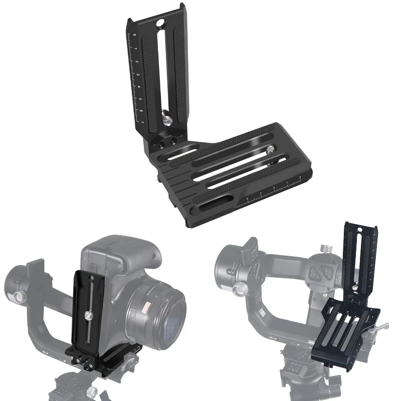 Quick Release L Platte Gimbal Kamera Gimbal Halterung Halter für DJI RS4 Zhiyun CRANE 2 Weebill S 3 3S Handheld Stabilisator Stativ Image