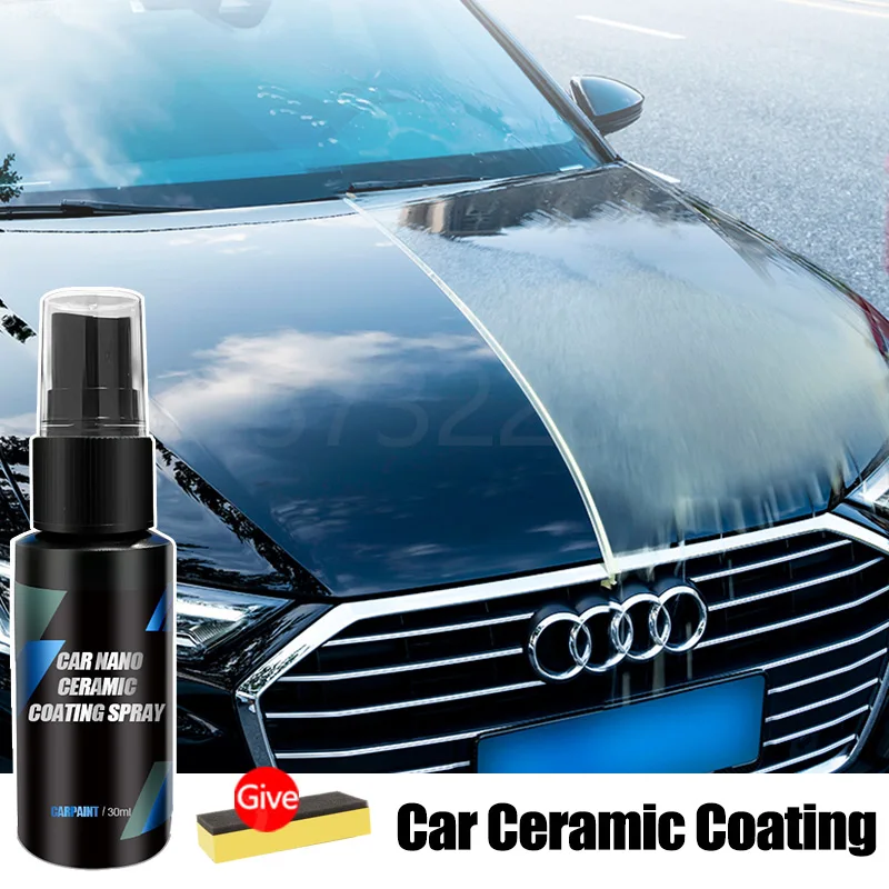 Auto Keramik Beschichtung Für Autolack Kristall Wachs Spray Nano Hydrophobe Flüssigkeit Polymer Oleophobe Anti Regen Auto Pflege Image