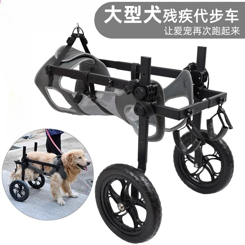 Haustier Hund Hund Rollstuhl hinten Gliedmaßen Halterung große Hund Reiseunterstützung Image
