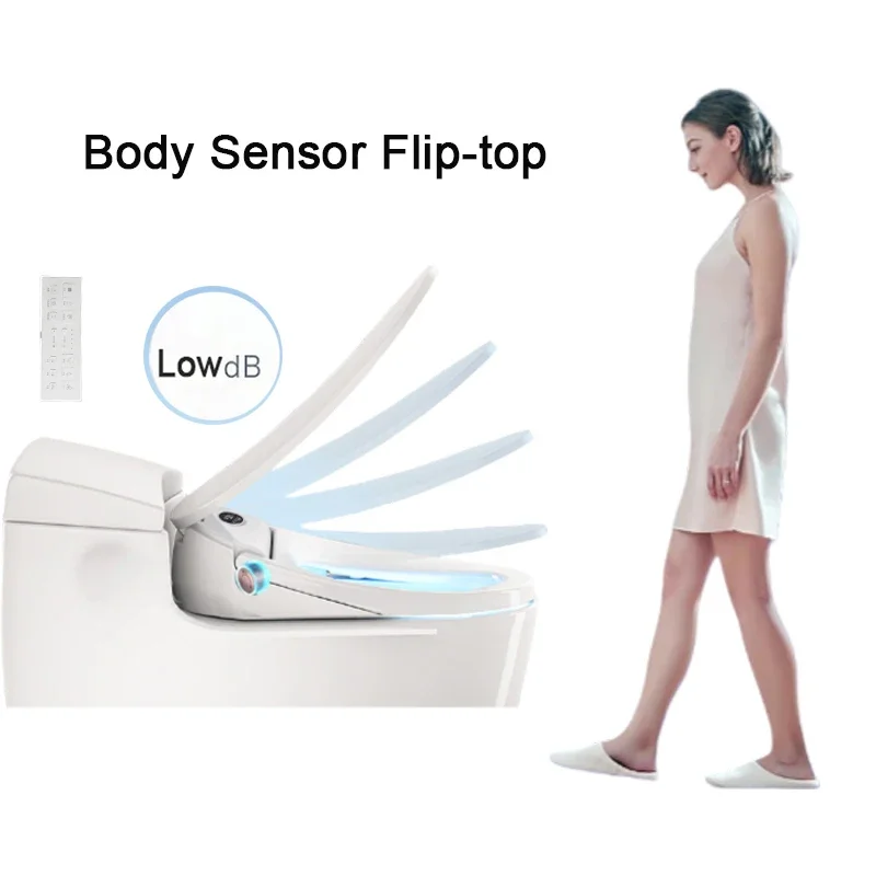 Auto Flip Cuvette Japonaise WC Toilette Tapa WC Automatische Toiletten Japonaise Heat Seat Intelligentes elektrisches Bidet Smart Bidet