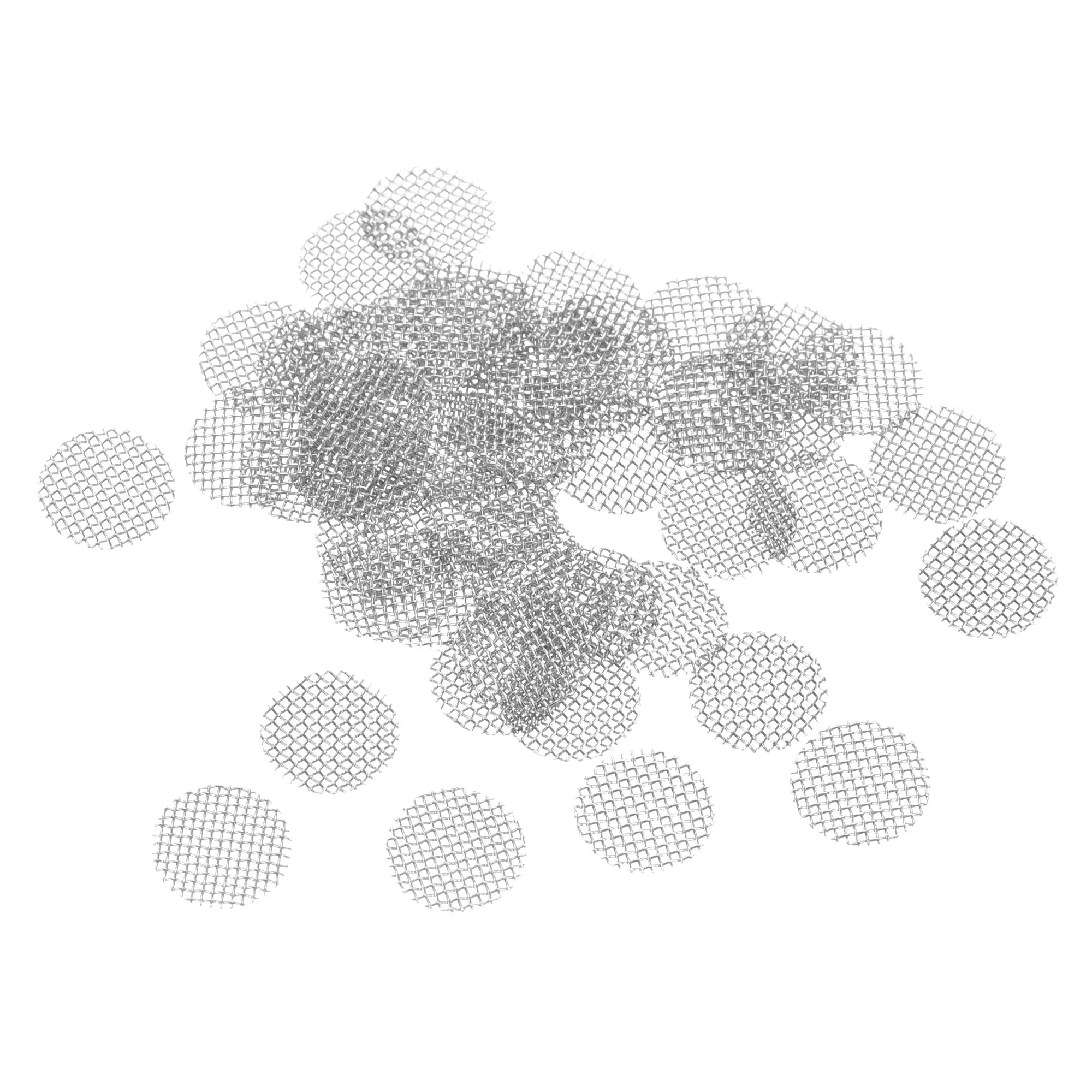 UXCELL 50 Stück Rohrschutz mit 6–25,4 mm Durchmesser, Edelstahl-Bildschirme, Rohrfilter, Bildschirme, Netz, multifunktionales Raucherzubehör Image