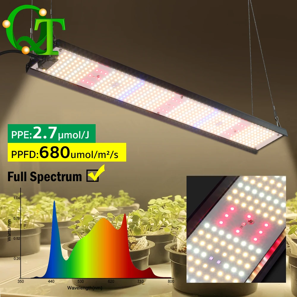 85W Langstreifen-LED-Pflanzenlampe LM281B mit Vollspektrum, Aluminium-Panel-Leuchte für Gewächshaus und Growzelt