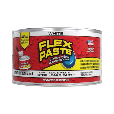 FLEX SEAL PFSWHTR16 Flex Paste, Can, White, Not Applicable