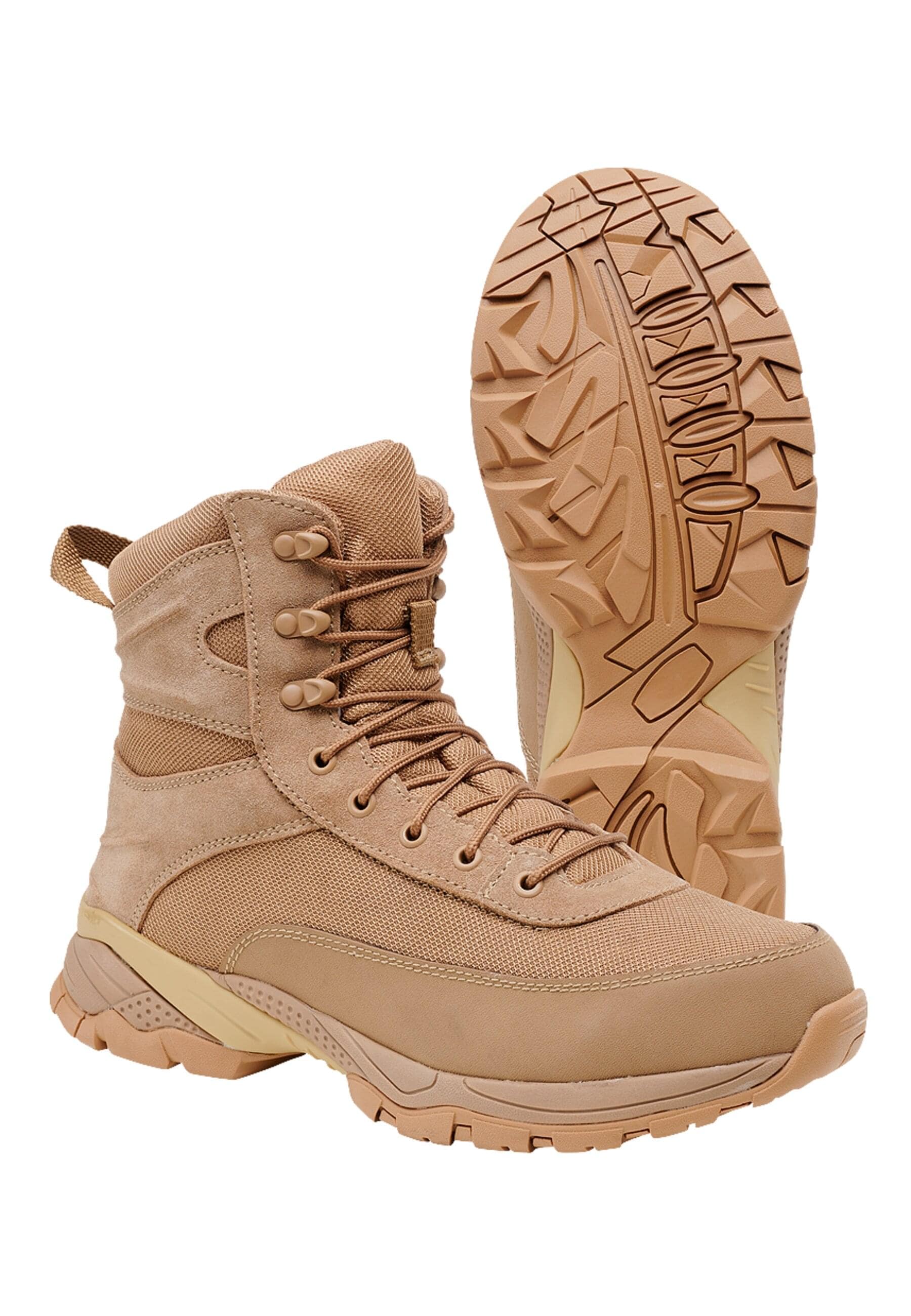 Stiefel BRANDIT "Brandit Accessoires Tactical Boot Next Generation", Damen, Gr. 45, beige, unifarben, Schuhe Stiefel