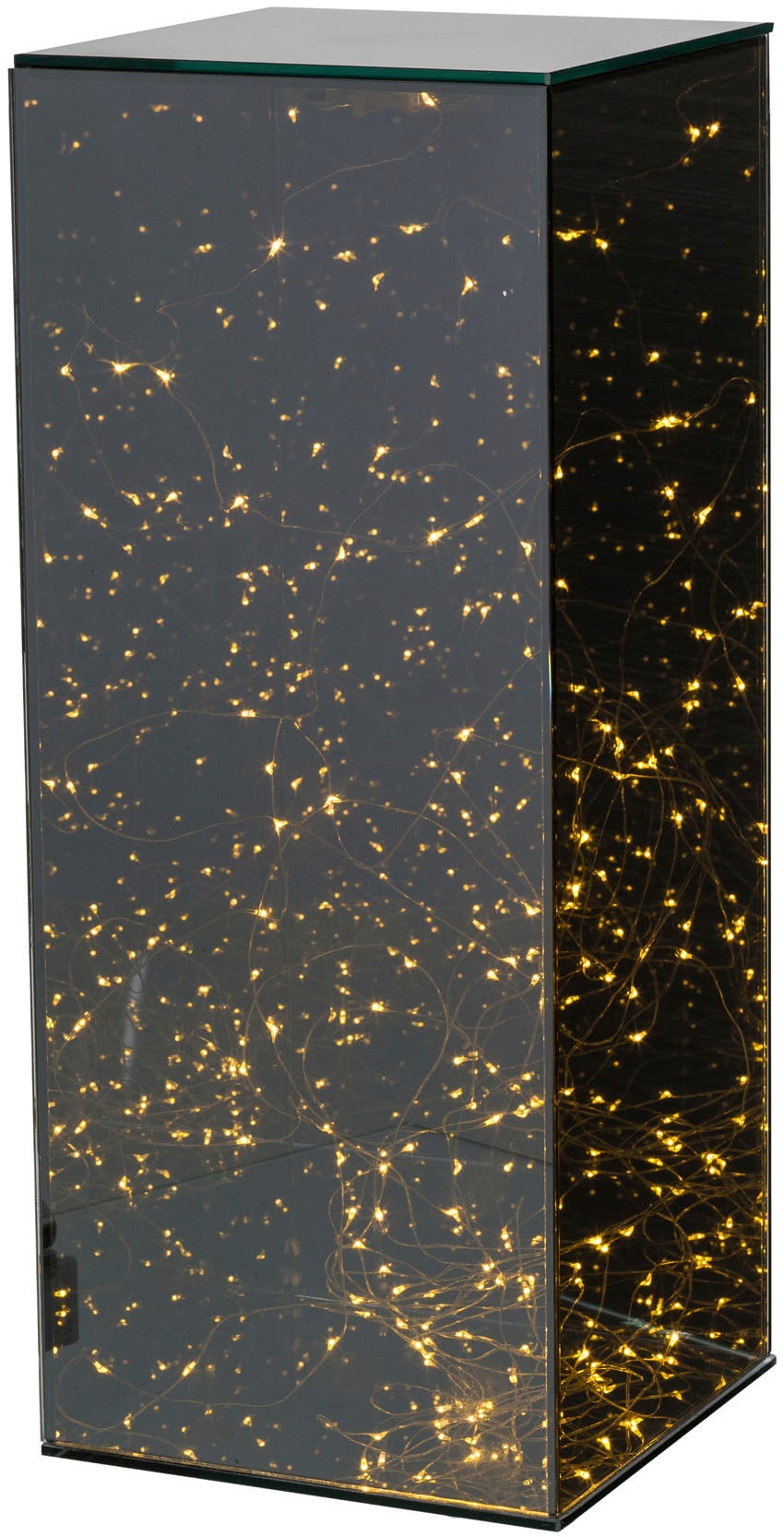 LED-Dekofigur CREATIV HOME "Dekosäule", schwarz, B:20cm H:50cm T:20cm, Dekofiguren