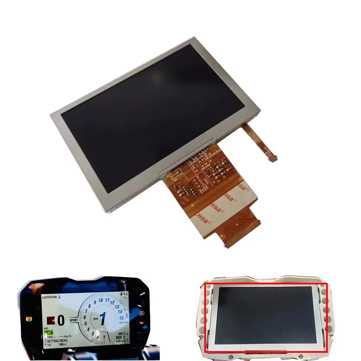 LBL-VLIT1715-03B 5-Zoll-Display für Ducati Panigale V4/Streetfighter V4 2020 Kombiinstrument Image