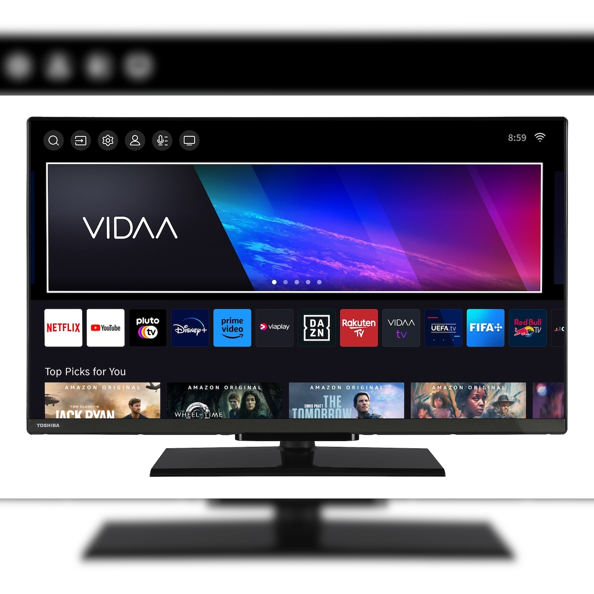 Toshiba Fernseher 32 Zoll Smart TV VIDAA HD-ready Fernseher HDR Smart TV mit Triple-Tuner, LED TV Image