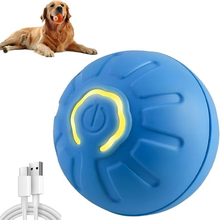 BESTSKY Shaky Ball Toy for Dogs Light up Vibrating Dog Ball Dog Shaking Ball Dog Bouncing Vibrating Ball Interactive Dog Ball for Small Medium Large Dogs USB Rechargeable