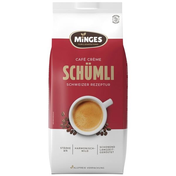 Minges Kaffee - ganze Bohnen »Café Créme Schümli 2« 1 kg Image