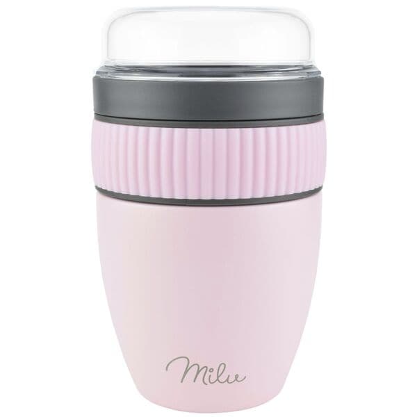 Milu Müsli-Becher-Set 3-tlg. pink, 10x17.5x10 cm