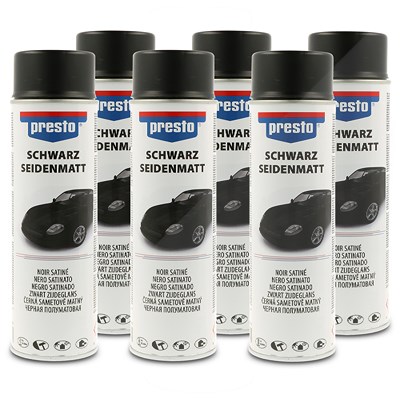 Presto 6x 500 ml Universal Spray, schwarz seidenmatt [Hersteller-Nr. 385810] Image