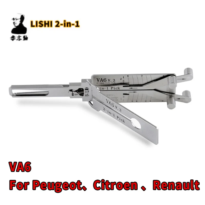 VA6 LISHI 2-in-1 FÜR Peugeot FÜR Citroen Für Renault Smart Türöffnungswerkzeug Kit Lishi Pick Schlosserwerkzeug Image