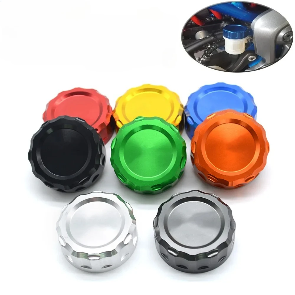 Per Kawasaki Z900 Z650 Z750 Z400 Z800 Z1000 Ninja 400 650 300 ZX6R Moto CNC Freno Posteriore Serbatoio Fluido Tappo di Copertura In Alluminio