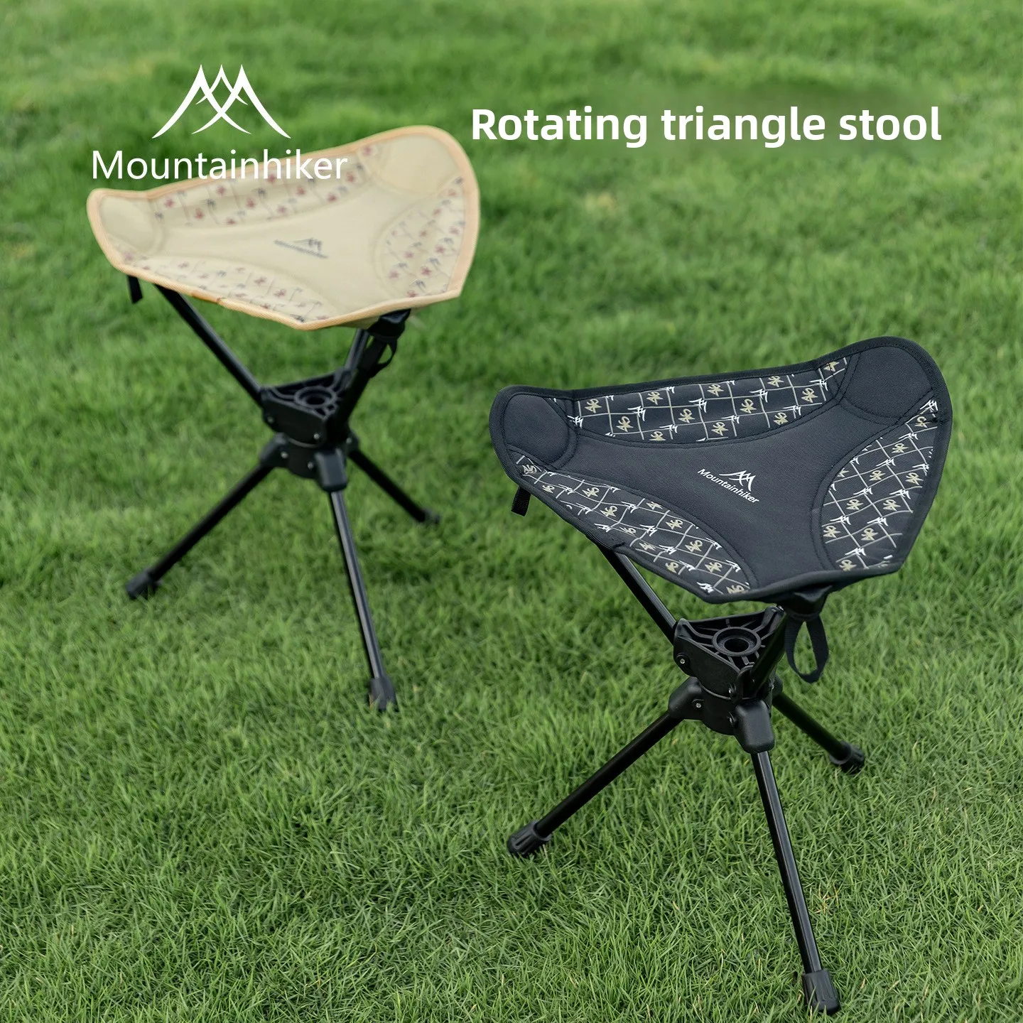 Mountainhiker Neuer ultraleichter tragbarer Klapphocker, kompakter Outdoor-Campingstuhl 360° ° Rotation Picknick Angeln Campinghocker Image