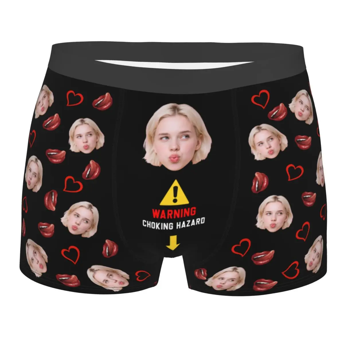 Benutzerdefinierte personalisierte Gesicht Foto Unterwäsche Männer Boxer Briefs Shorts Höschen weiche Unterhose für Homme Ehemann Valentinstag Geschenk Image