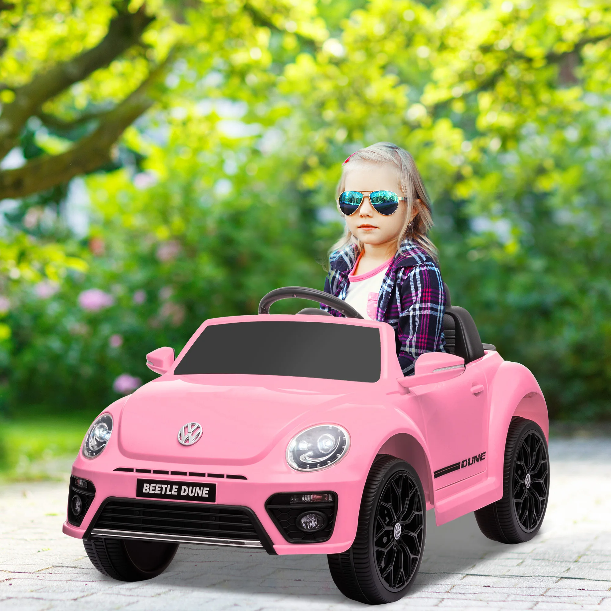 AIYAPLAY Kinder Elektroauto 12V Kinderauto mit 2,4G Fernbedienung, Musik, Hupe Image