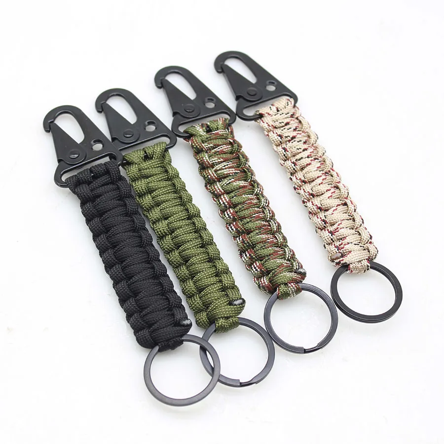 Abenteuer Paracord geflochtener Schlüsselanhänger, Unisex, Adlerschnabel, handgefertigt, gewebt, langlebiges Seil, Schlüsselanhänger, cooles Reiten, Paar, tragbarer Schlüsselanhänger Image