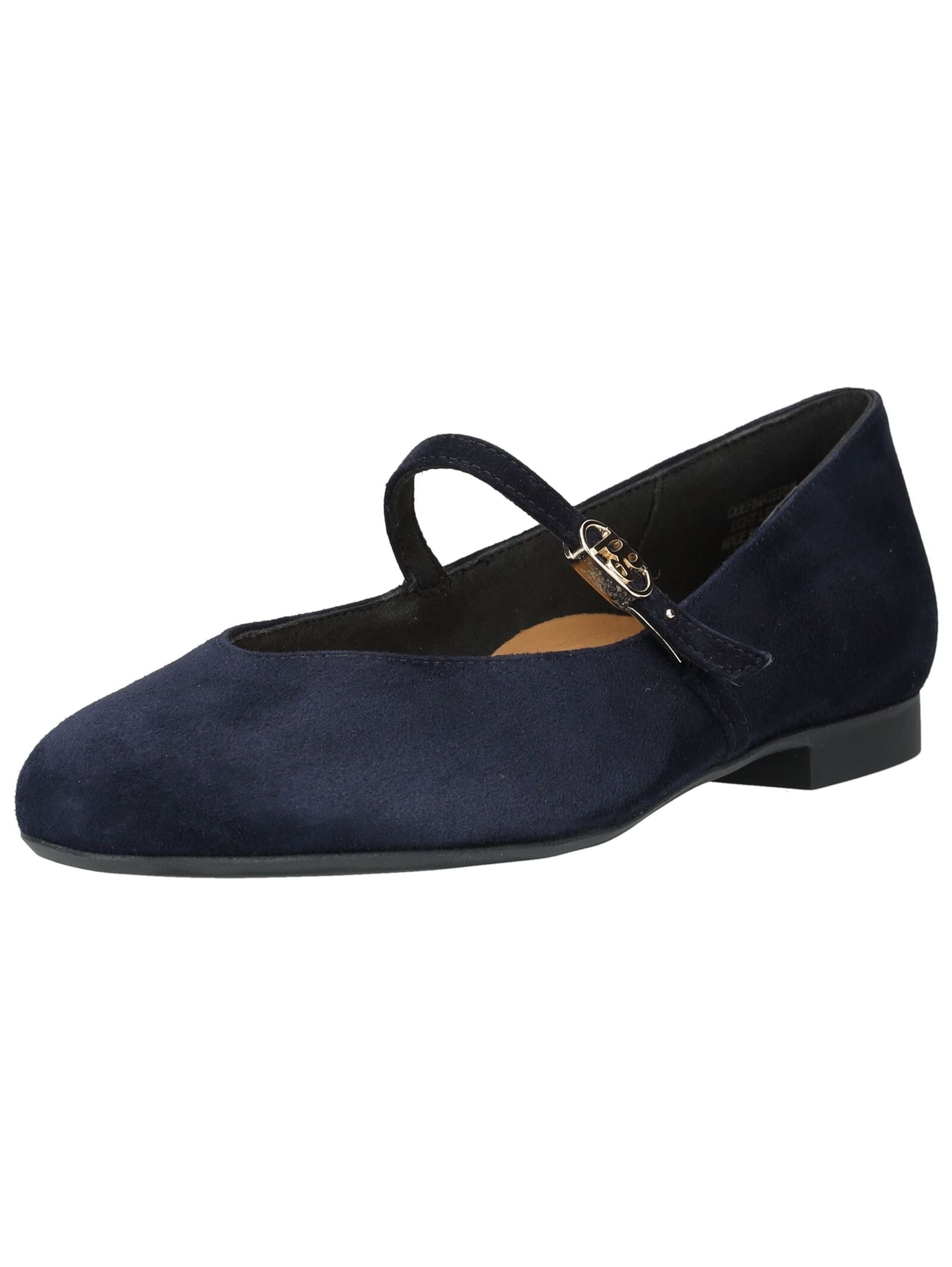 Riemchenballerina PAUL GREEN "Paul Green Ballerinas Leder", Damen, Gr. 42, blau, Leder, Schuhe Riemchenballerina