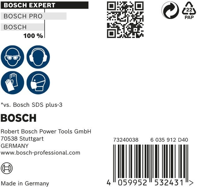 Bosch Power Tools EXPERT SDS plus-7X 2608900170 Image