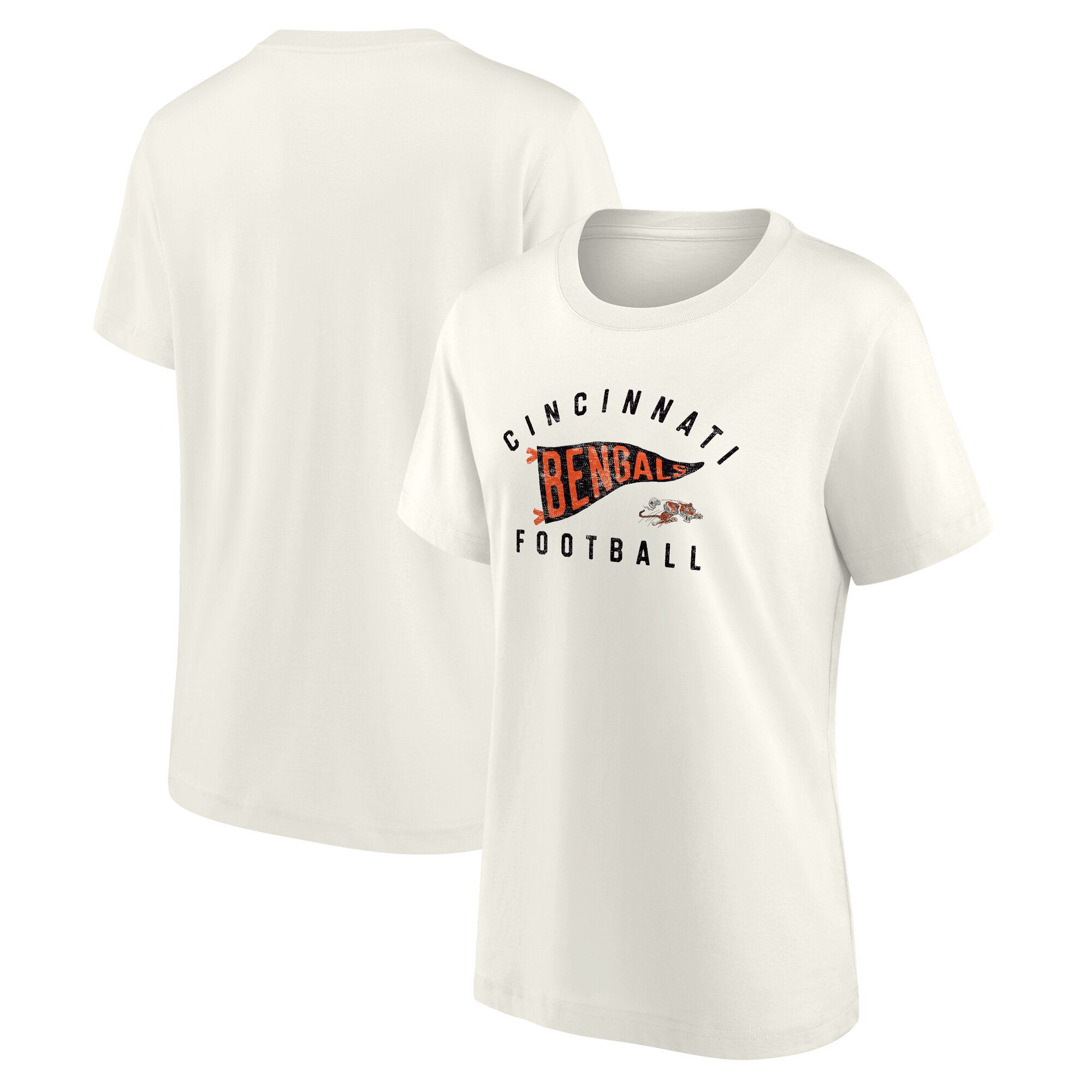Cincinnati Bengals Pennant Wave Tribute T-Shirt - Damen Image
