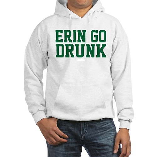 Kapuzensweatshirt Anime Mode Lässig Bischofsärmel Fronttasche Grafik für Paar Herren Damen Erwachsene Heißprägen für St. Patrick's Day Alltagstauglich Image