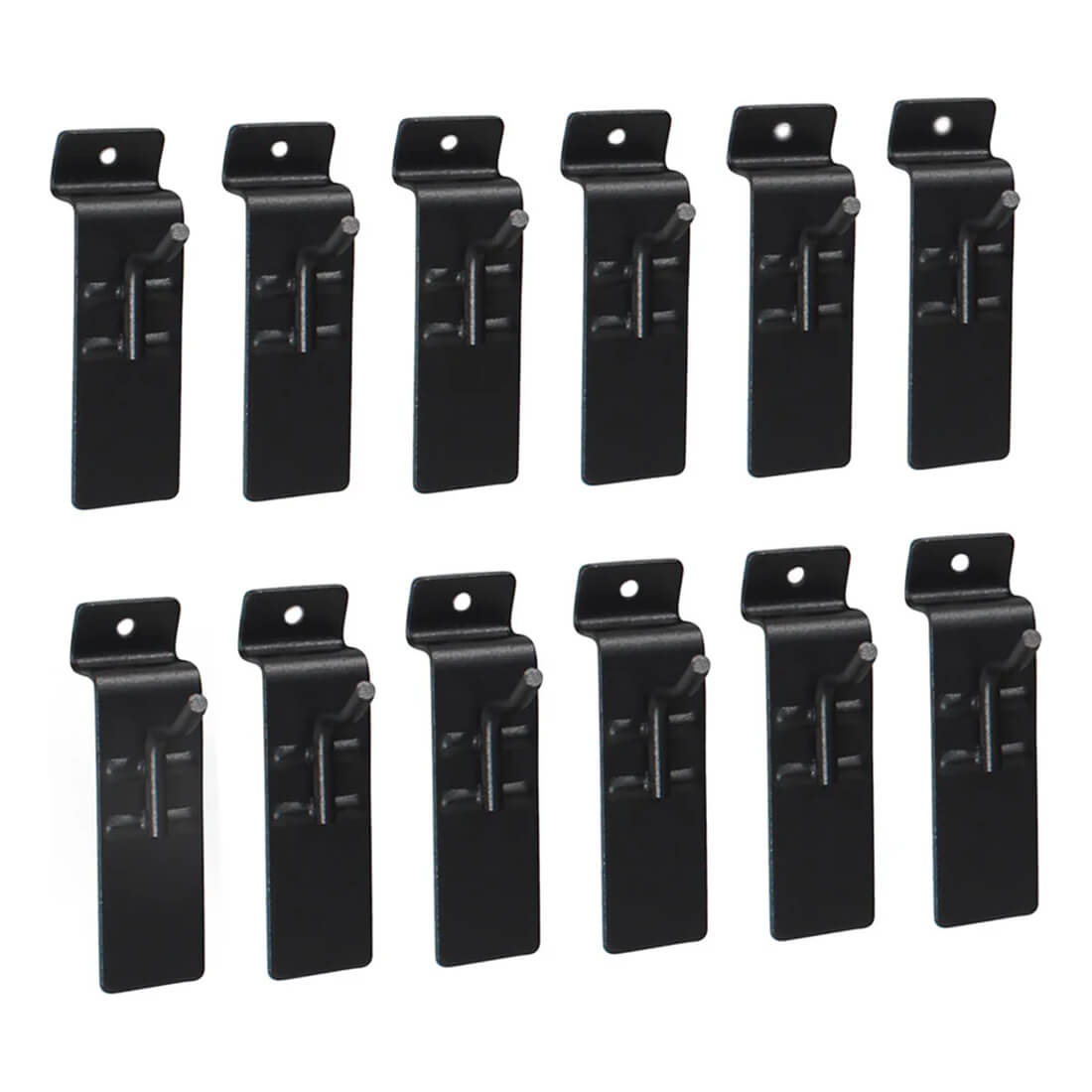 Proslat Stealth Slatwall 1-Inch Single Hook (12-Pack)