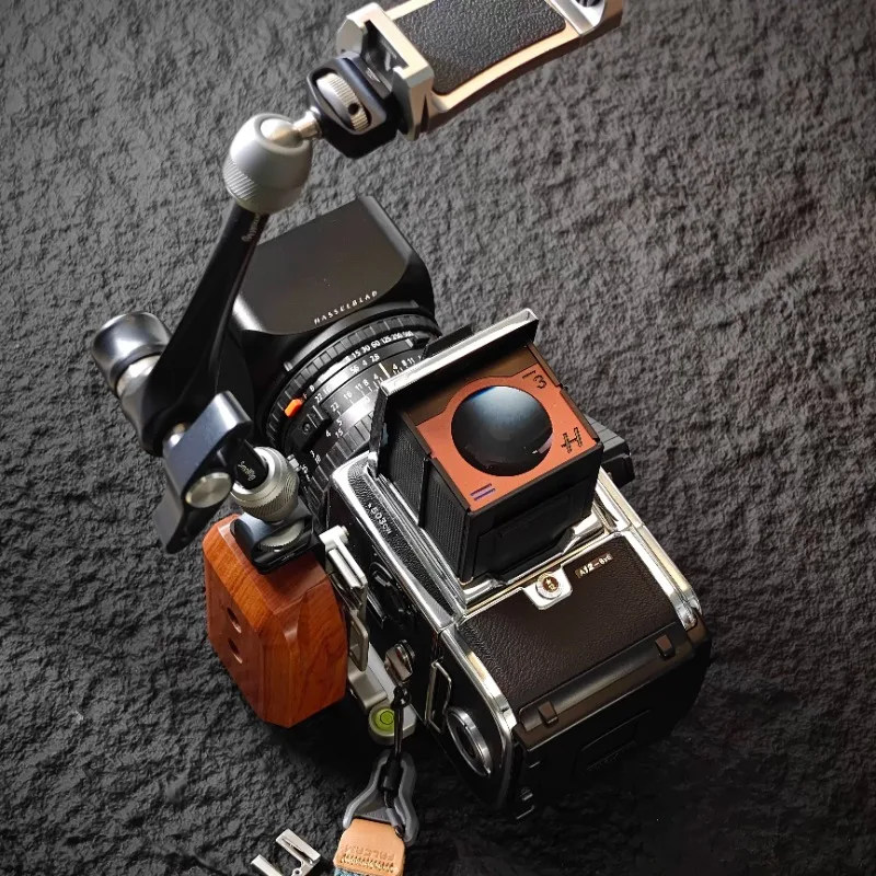 Hasselblad 503cw/cx 501cm 500cm spezielle Erweiterungs-L-Platine Massivholzgriff Image