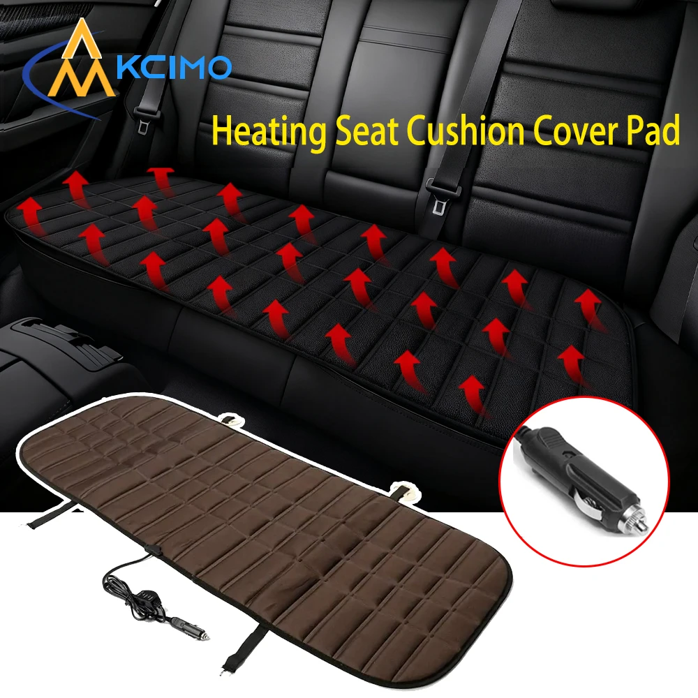 1PC 12V Auto Hinten Zurück Beheizte Heizung Sitzkissen Abdeckung Pad Winter Auto Auto Wärmer Heizung Bequem und warm Image