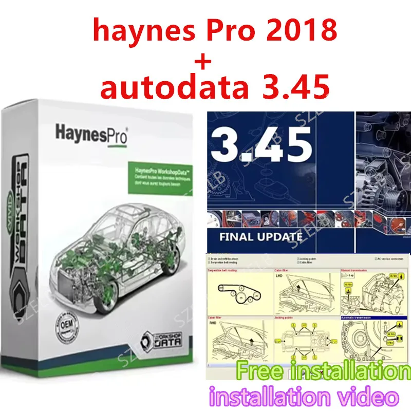 Haynes Pro (vivid2018) und Autodata3.45 Atris-Technik Automotive Workshop DATA Auto Repair Software Diagnosetools Image