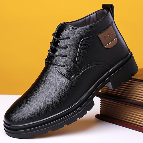 Marineblaue Herren-Schnürschuhe, elegantes Design, hochwertiges Kunstleder, bequem und stilvoll, geeignet für Business- und formelle Anlässe Image