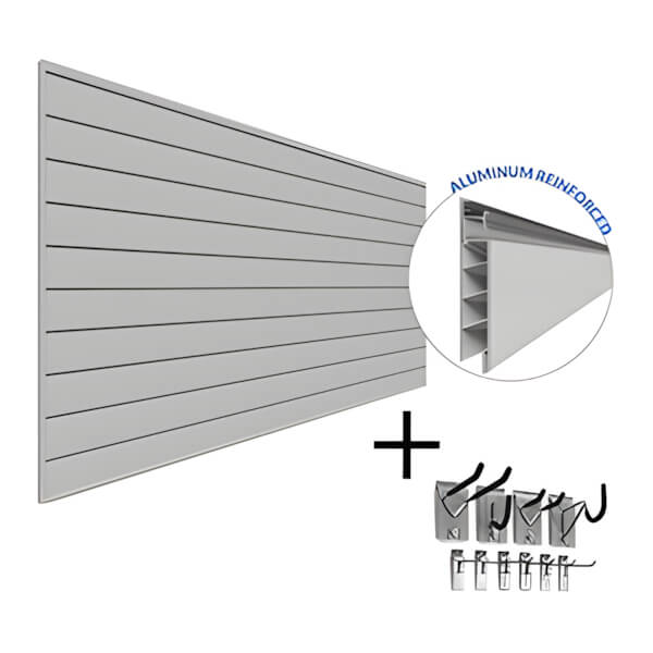 Proslat PROCORE PVC Slatwall Mini Bundle (Grey)