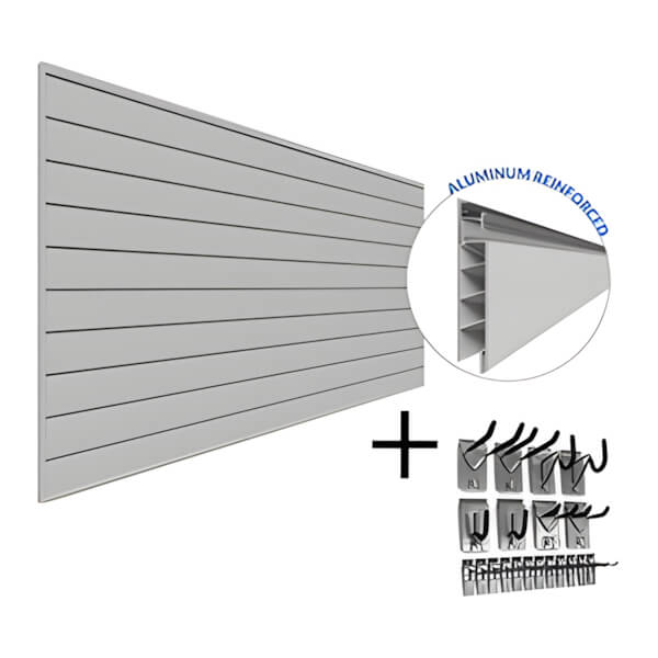Proslat PROCORE PVC Slatwall Basic Bundle (Grey)