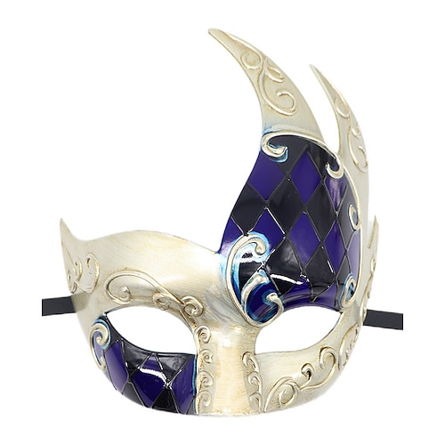 Karneval 2026 Karnevalsmaske Lustig Clown Venezianisch Karneval Maske Venezianische Maske Phantom der Oper Halloween Erwachsene Herren Halloween Karneval Karneval Party Maskerade Einfaches Image